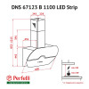 Витяжка декоративна похила Perfelli DNS 67123 B 1100 BL LED Strip - зображення 10