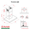 Витяжка декоративна Т-подібна Perfelli TS 6322 I/BL LED - зображення 15