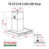 Витяжка декоративна Т-подібна Perfelli TS 6723 B 1100 WH LED Strip - зображення 9
