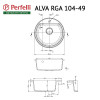 Мийка кухонна гранітна Perfelli ALVA RGA 104-49 LIGHT BEIGE - зображення 5