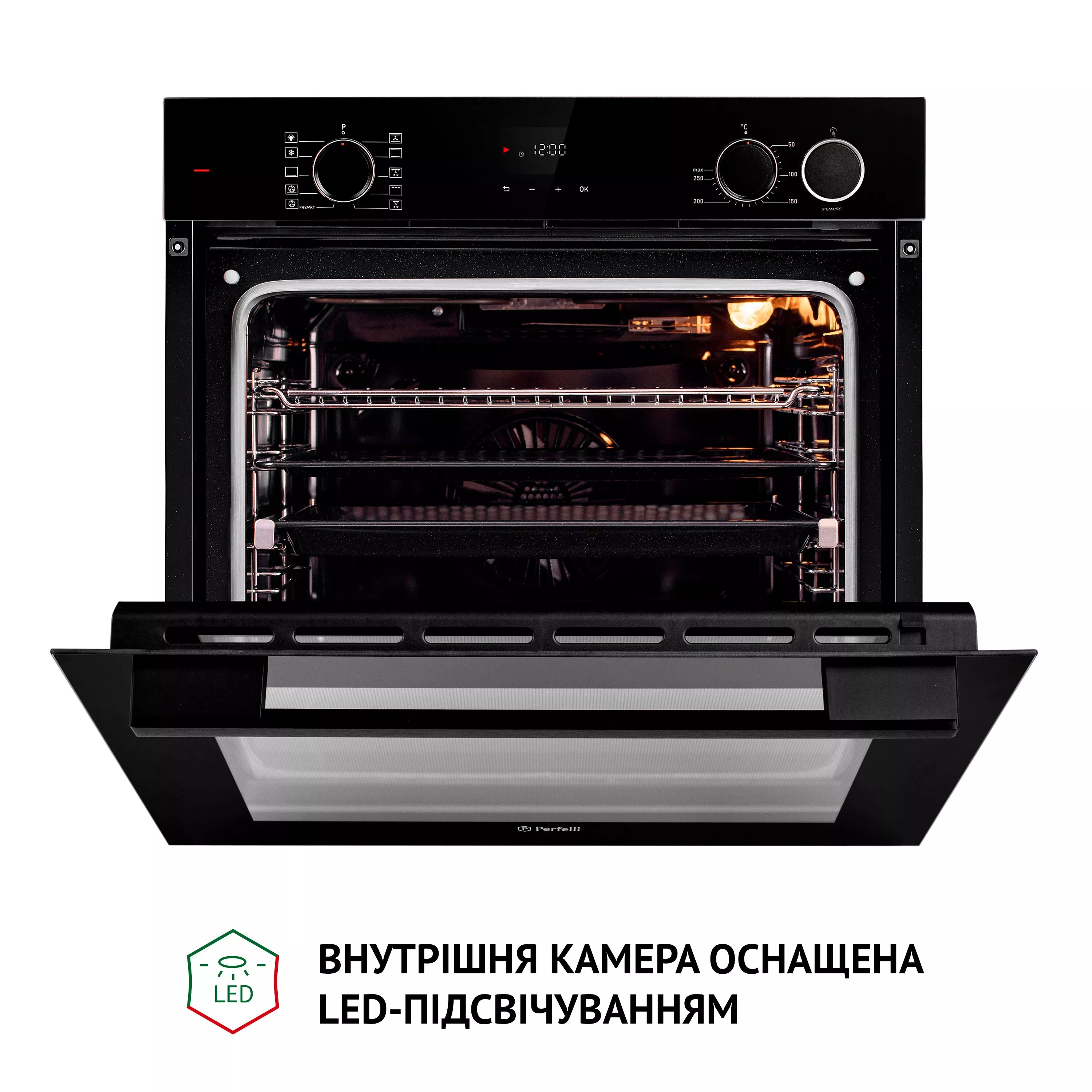 Духова шафа електрична Perfelli DIAMOND 6D10NS NERO - зображення 11