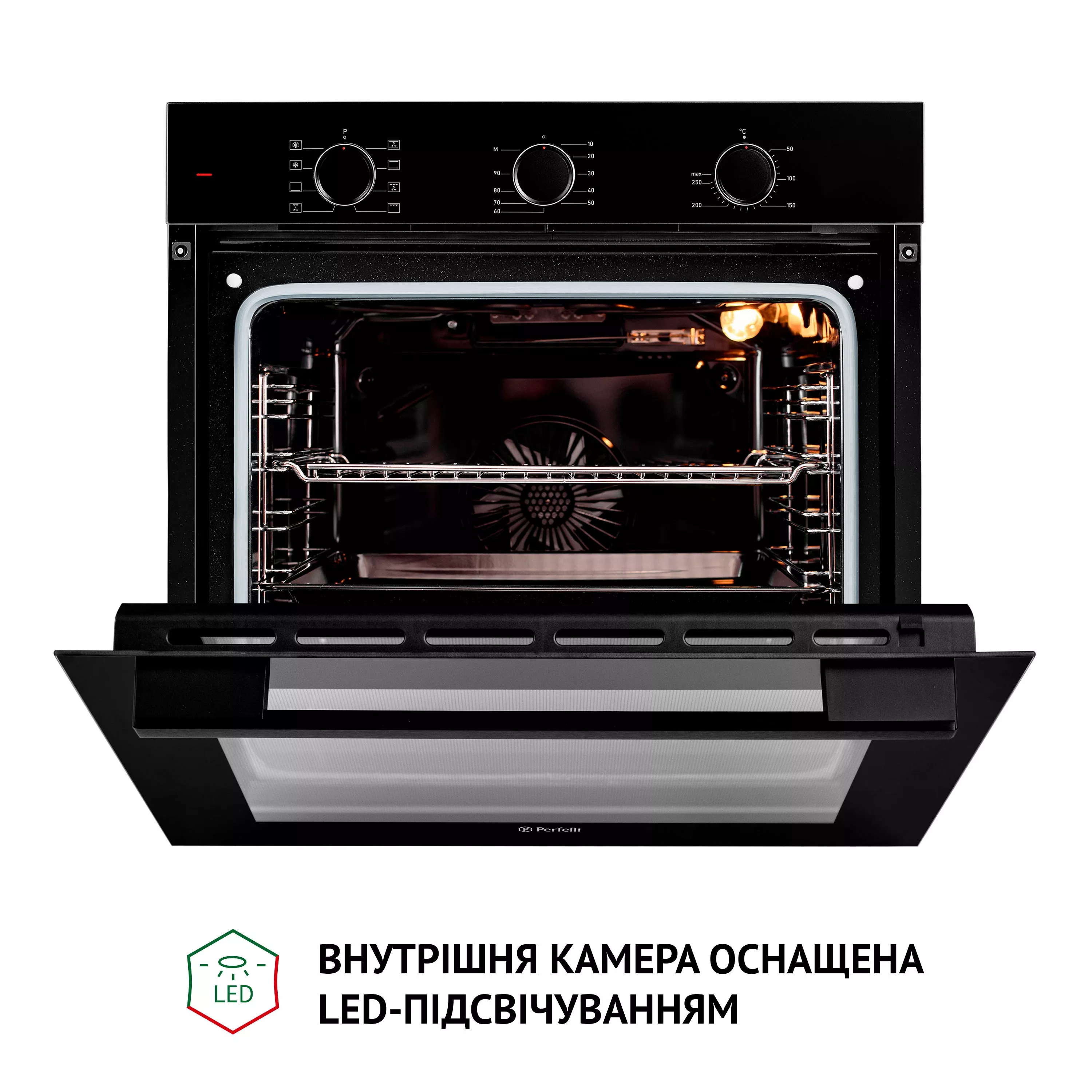 Духовой шкаф электрический Perfelli DIAMOND 6M8L NERO - зображення 11