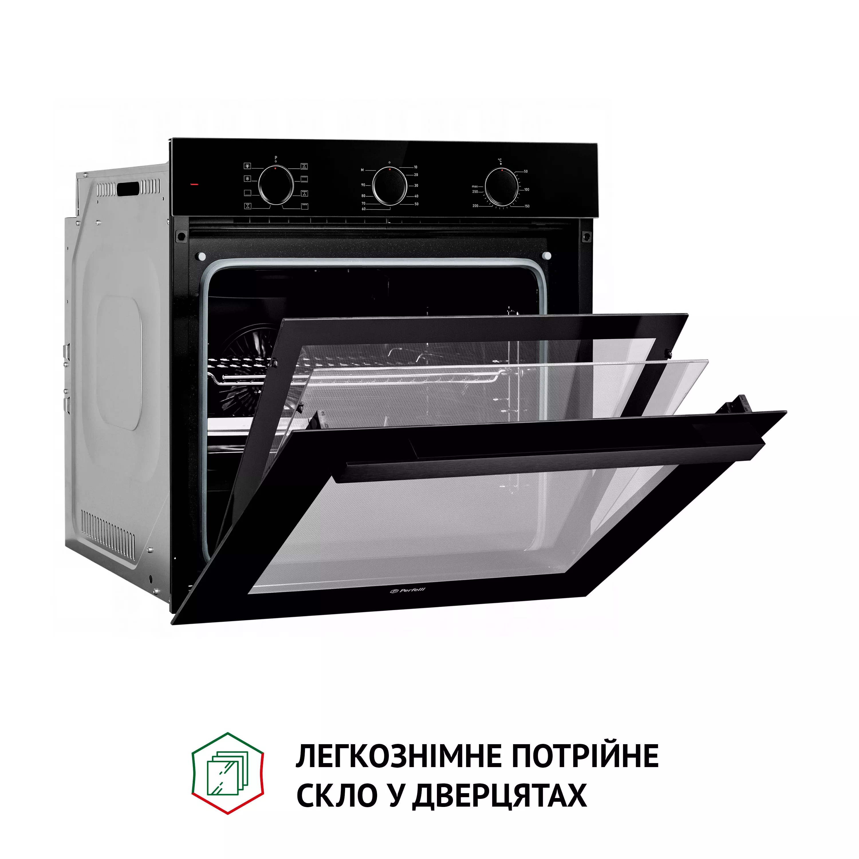 Духовой шкаф электрический Perfelli DIAMOND 6M8L NERO - зображення 4