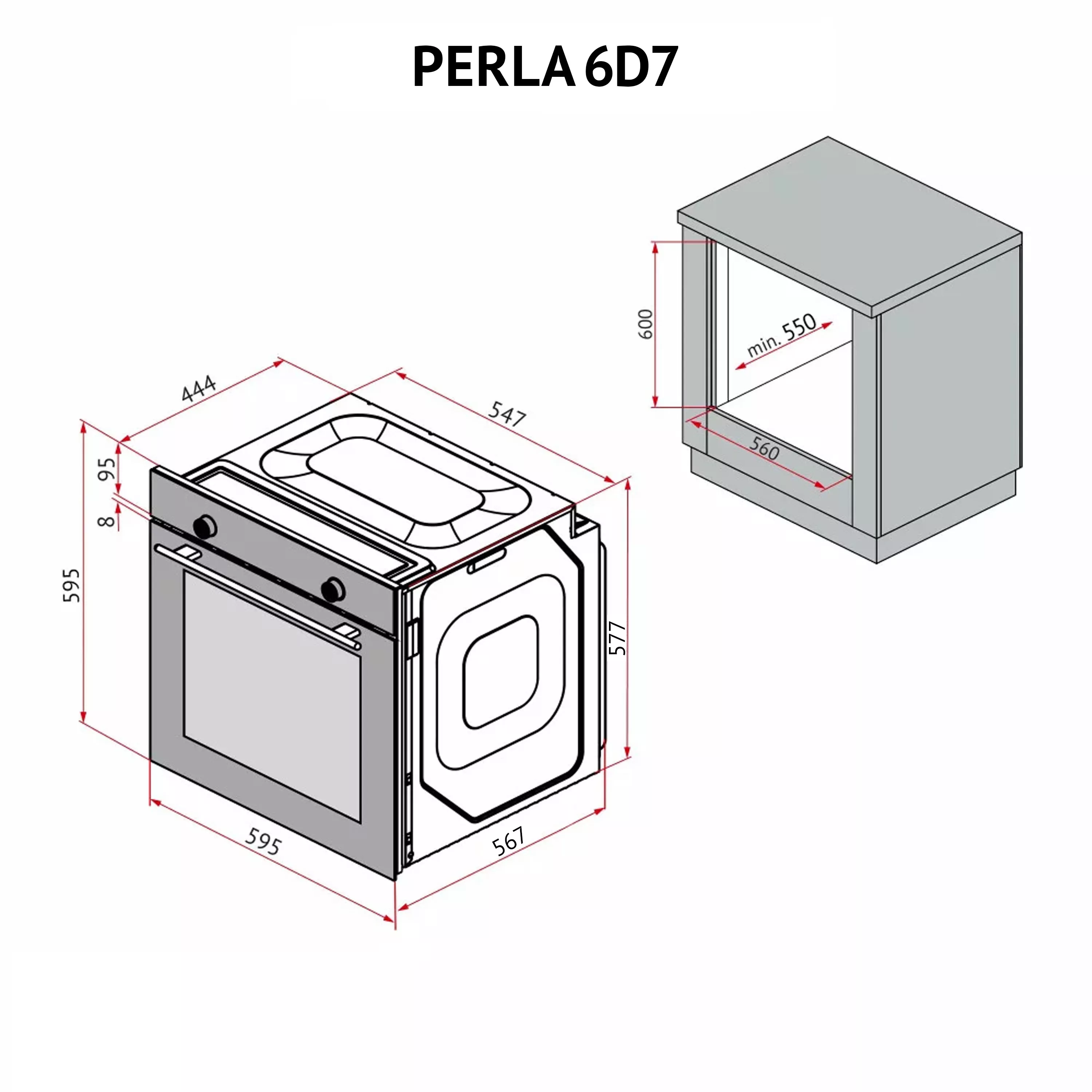 ➤Купить духовой шкаф электрический Perfelli PERLA 6D7 INOX в