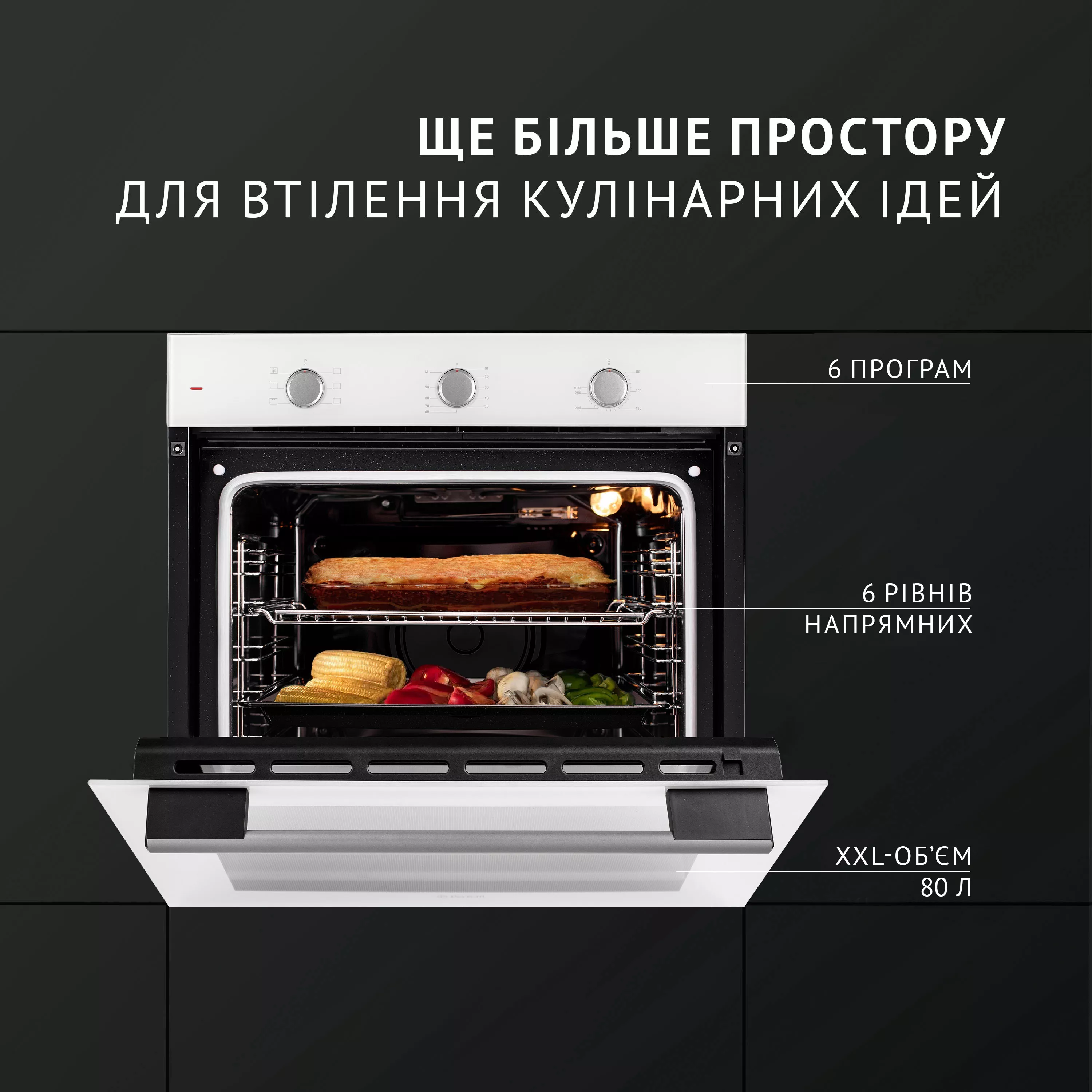 Perfelli 5905563501252 - зображення 2 Духовой шкаф электрический Perfelli PERLA 6M6 BIANCO - зображення 2
