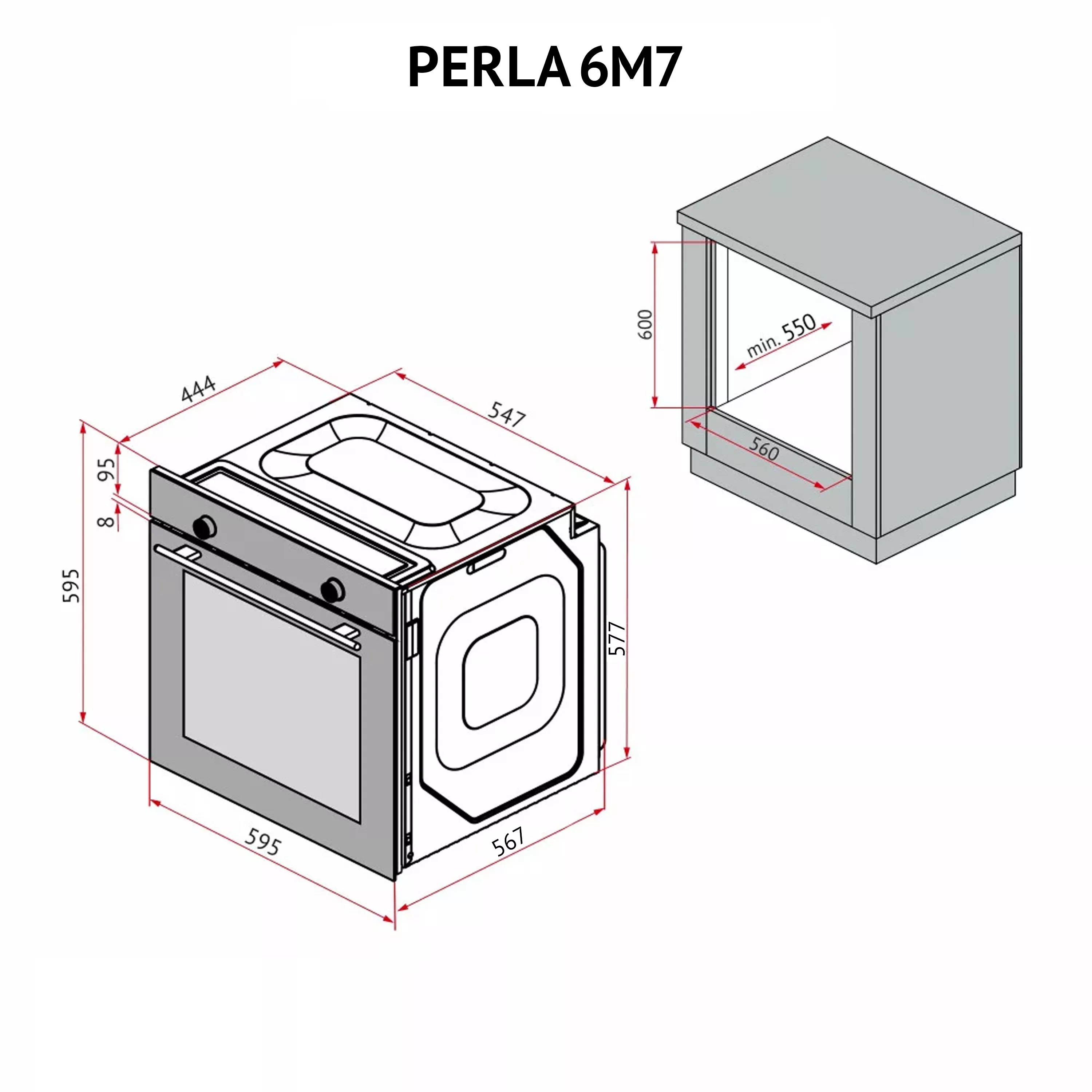 Духова шафа електрична Perfelli PERLA 6M7 INOX - зображення 15