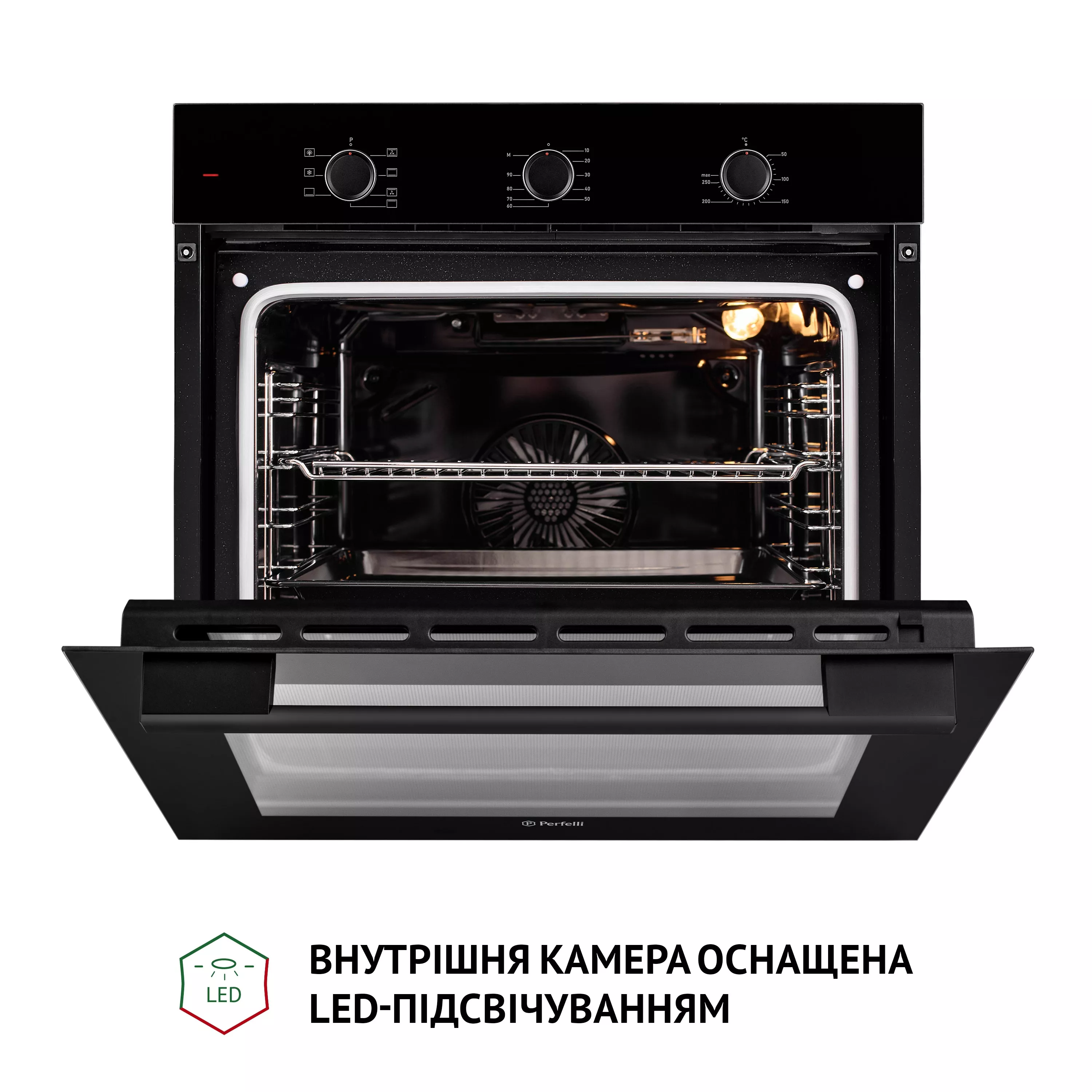 Perfelli 5905563501276 - зображення 9 Духова шафа електрична Perfelli PERLA 6M7 NERO - зображення 9
