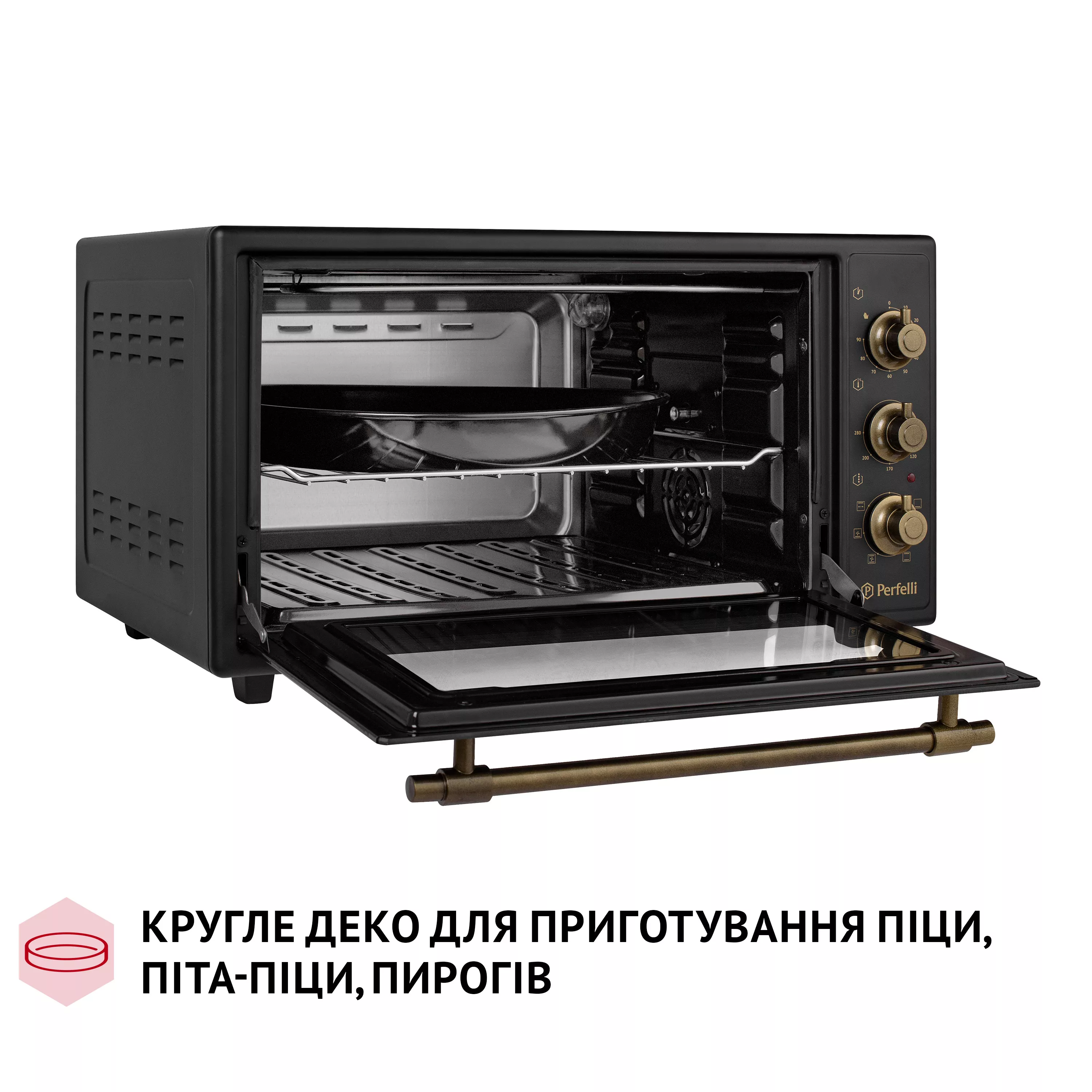 Електрична піч Perfelli LAGGIO 48 BLACK RETRO - зображення 12