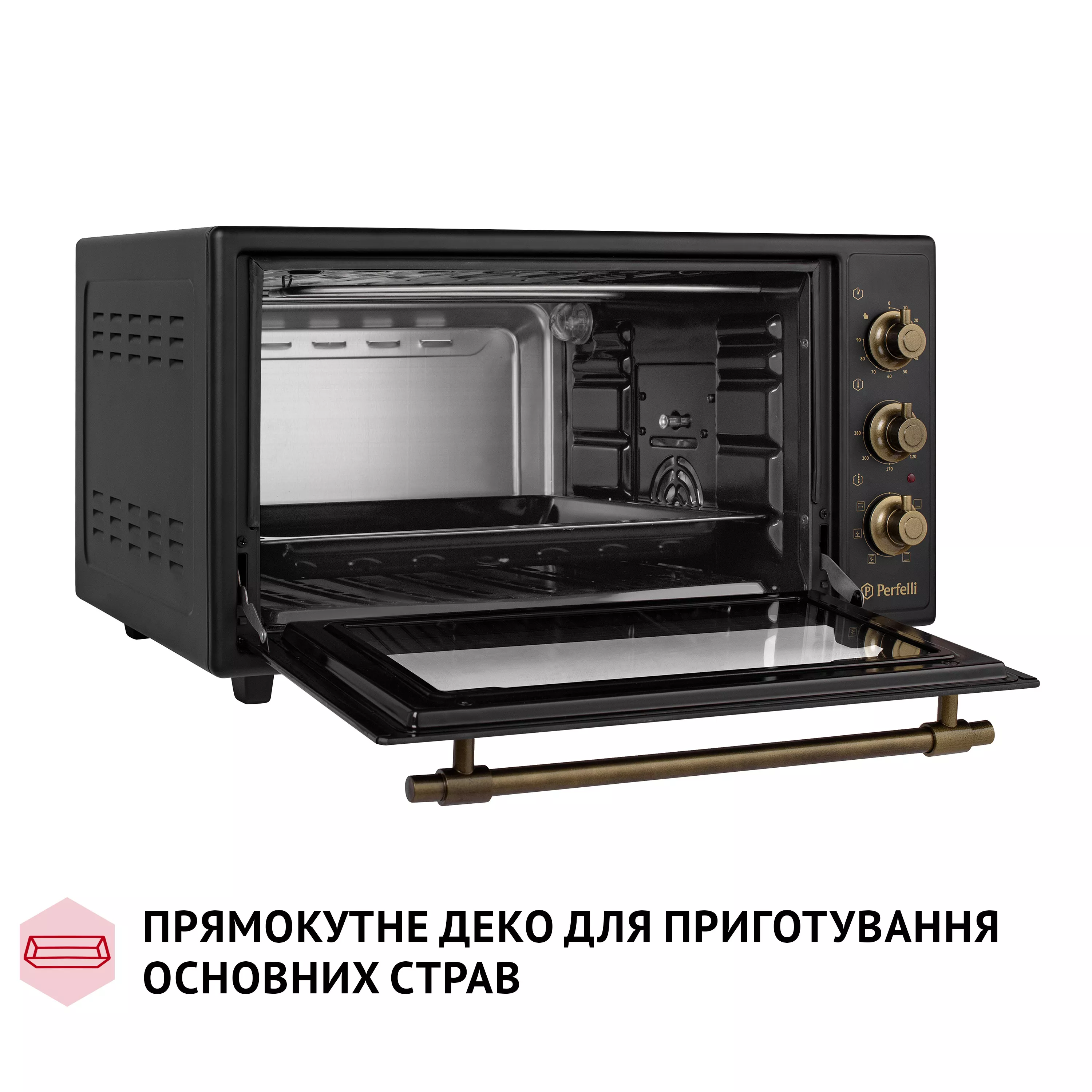 Електрична піч Perfelli LAGGIO 48 BLACK RETRO - зображення 13