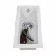 Perfelli 5902767151351 - зображення 3 Мийка кухонна гранітна Perfelli ESTO PGE 10-22 WHITE - зображення 3