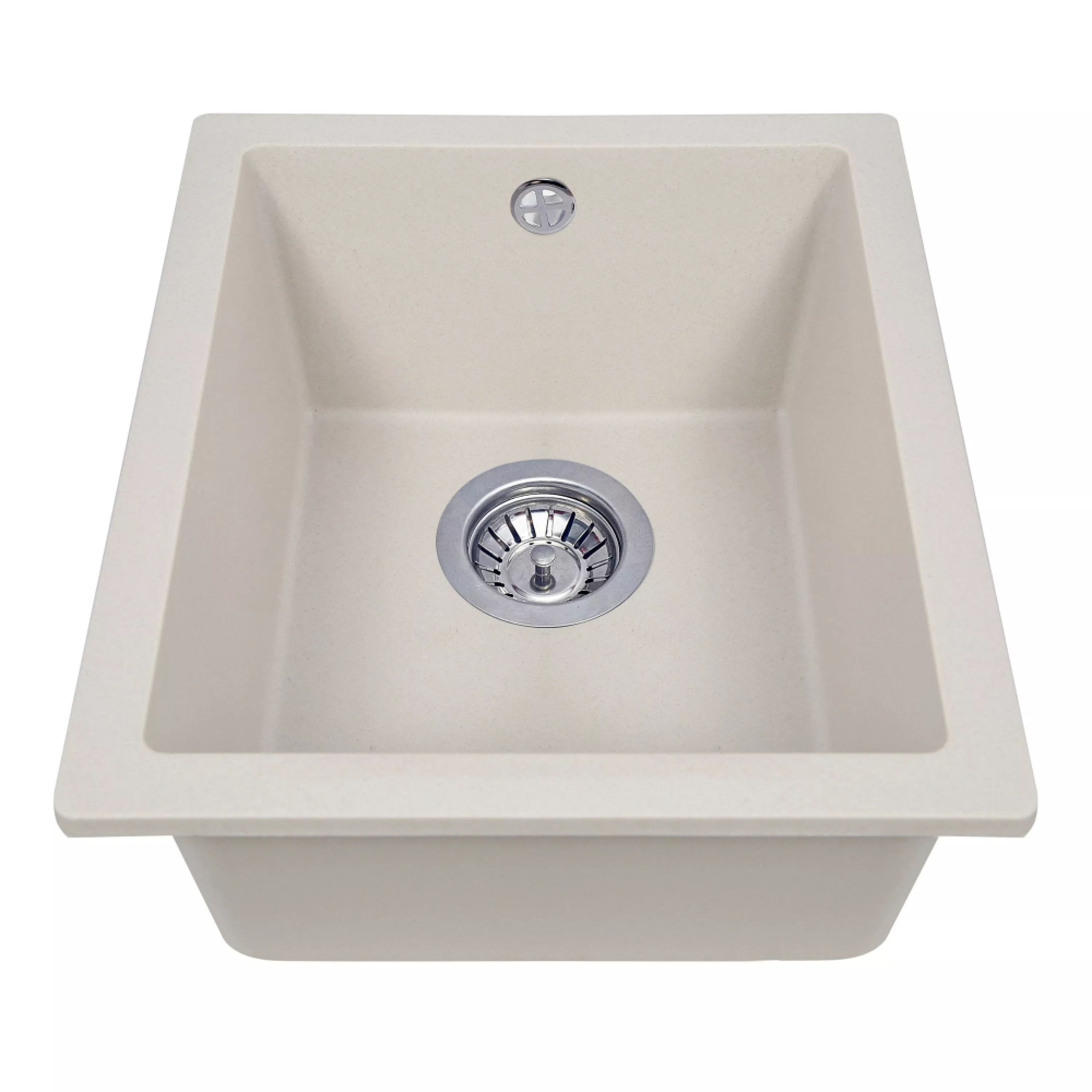 Мойка гранитная кухонная Perfelli ESTO PGE 10-38 LIGHT BEIGE - зображення 2