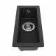 Мойка гранитная кухонная Perfelli ESTO PGE 101-22 BLACK METALLIC - зображення 2