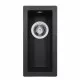 Мойка гранитная кухонная Perfelli ESTO PGE 101-22 BLACK METALLIC - зображення 