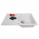 Perfelli 5902767150095 - зображення 3 Мийка кухонна гранітна Perfelli FELICINETTO PGF 114-78 WHITE - зображення 3