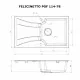 Perfelli 5902767150095 - зображення 5 Мийка кухонна гранітна Perfelli FELICINETTO PGF 114-78 WHITE - зображення 5