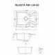 Perfelli 5902767150033 - зображення 5 Мийка кухонна гранітна Perfelli FELICITA PGF 134-60 WHITE - зображення 5