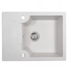 Мойка гранитная кухонная Perfelli FELICITA PGF 134-60 WHITE