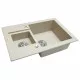 Мойка гранитная кухонная Perfelli GRANZE PGG 506-67 LIGHT BEIGE - зображення 2