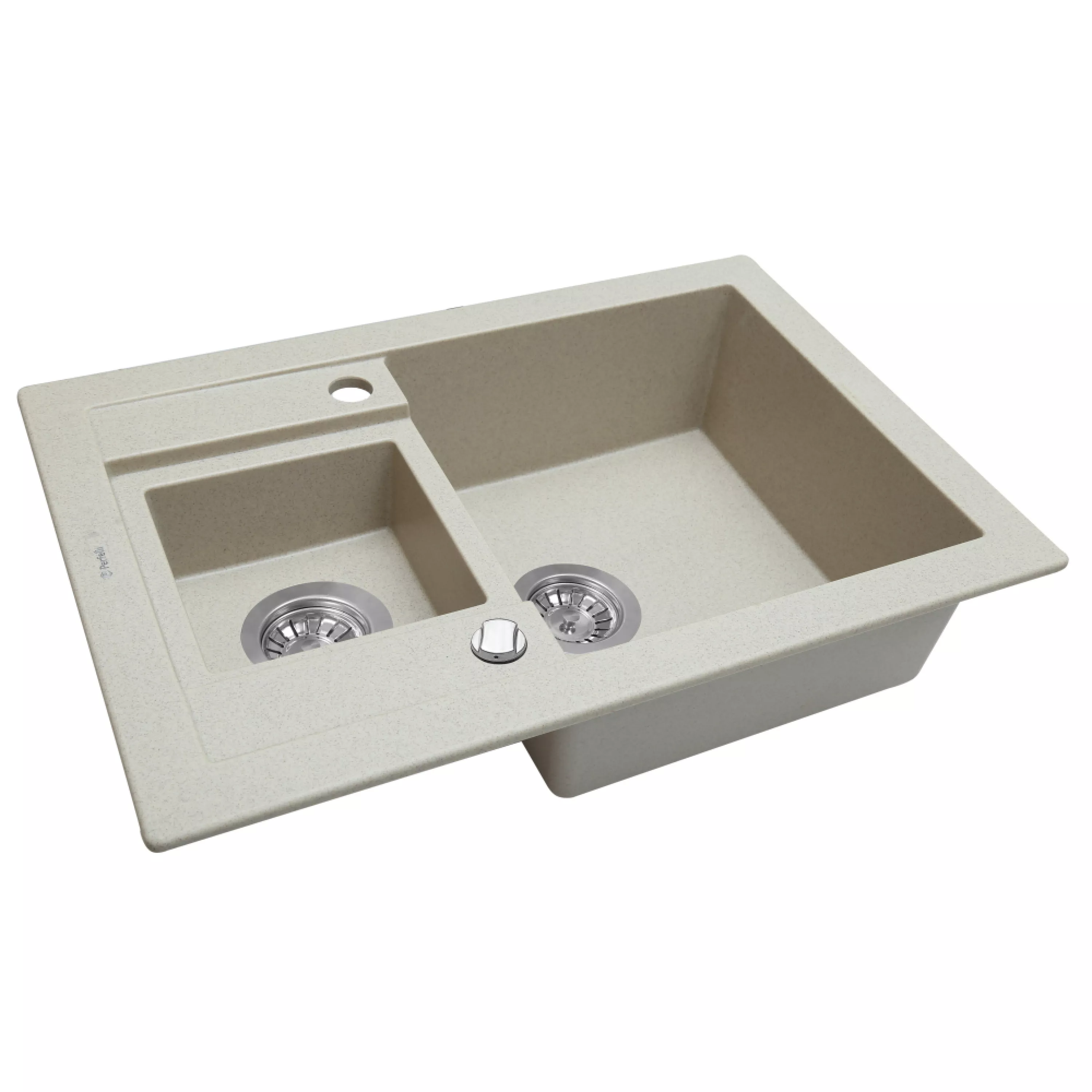 Perfelli 5902767151030 - зображення 2 Мийка кухонна гранітна Perfelli GRANZE PGG 506-67 SAND - зображення 2