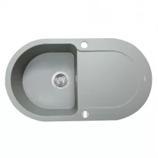 Мойка гранитная кухонная Perfelli IZETTA OGI 1141-78 GREY METALLIC