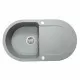 Perfelli 5902767150781 - зображення Мийка кухонна гранітна Perfelli IZETTA OGI 1141-78 GREY METALLIC - зображення
