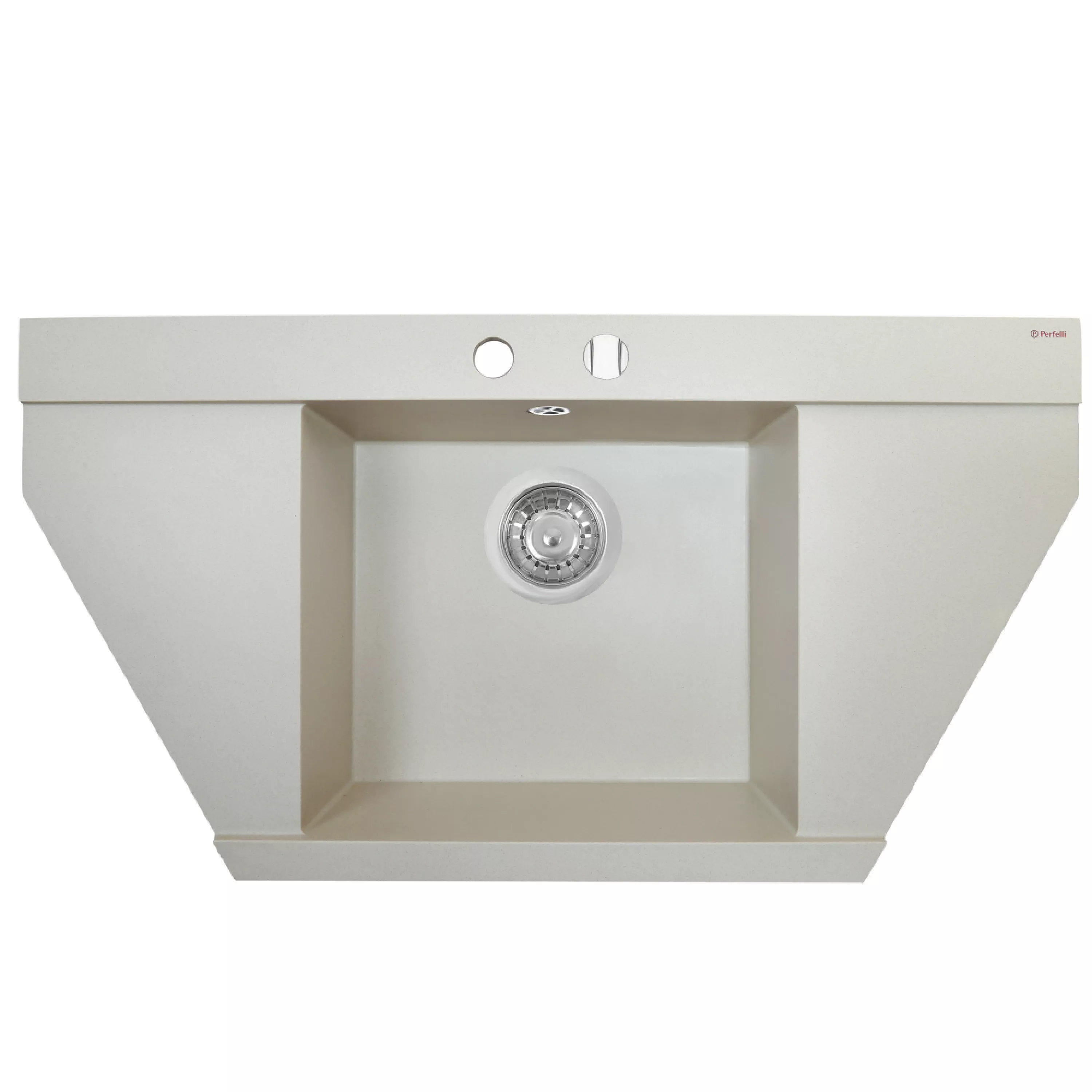 Мойка гранитная кухонная Perfelli MAJESTIC TGM 125-96 LIGHT BEIGE - зображення 1