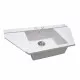 Мойка гранитная кухонная Perfelli MAJESTIC TGM 125-96 WHITE - зображення 2