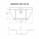 Мойка гранитная кухонная Perfelli MAJESTIC TGM 125-96 WHITE - зображення 5