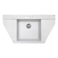Мийка кухонна гранітна Perfelli MAJESTIC TGM 125-96 WHITE
