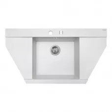 Мойка гранитная кухонная Perfelli MAJESTIC TGM 125-96 WHITE