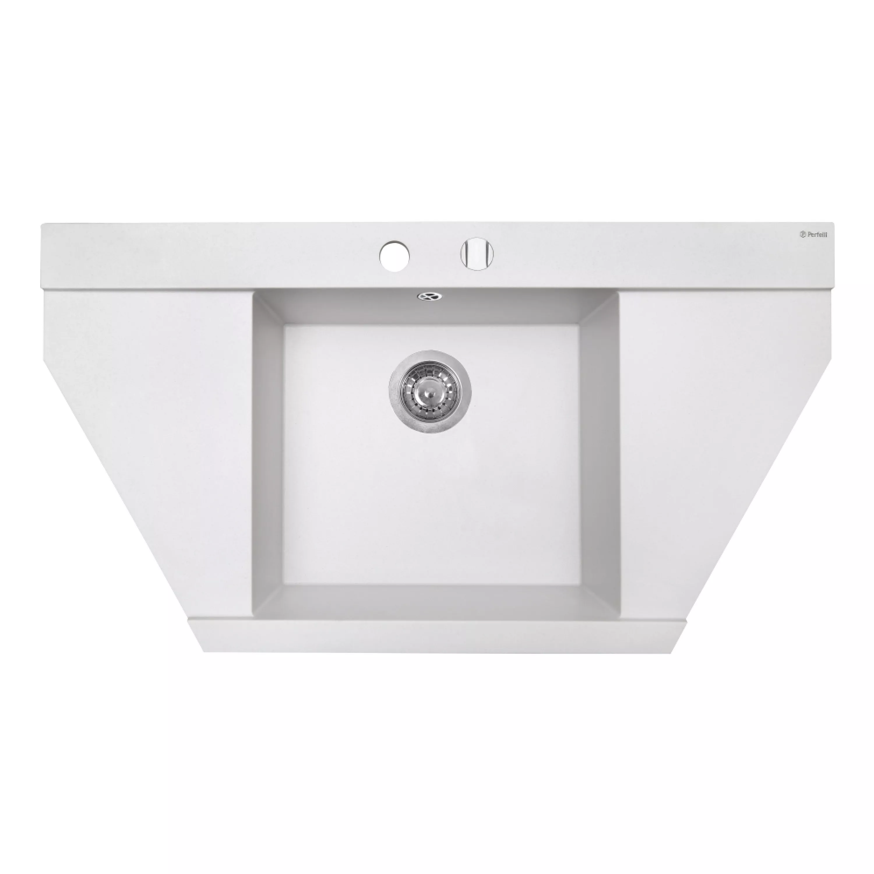 Мойка гранитная кухонная Perfelli MAJESTIC TGM 125-96 WHITE - зображення 1