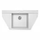 Мойка гранитная кухонная Perfelli MAJESTIC TGM 125-96 WHITE - зображення 