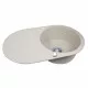 Perfelli 5902767151184 - зображення 2 Мийка кухонна гранітна Perfelli ORVIETTO OGO 114-78 LIGHT BEIGE - зображення 2