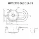 Perfelli 5902767151184 - зображення 5 Мийка кухонна гранітна Perfelli ORVIETTO OGO 114-78 LIGHT BEIGE - зображення 5