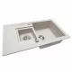 Perfelli 5902767151122 - зображення 2 Мийка кухонна гранітна Perfelli PIERRA PGP 536-78 LIGHT BEIGE - зображення 2