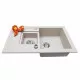 Perfelli 5902767151122 - зображення 3 Мийка кухонна гранітна Perfelli PIERRA PGP 536-78 LIGHT BEIGE - зображення 3