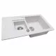 Perfelli 5902767151115 - зображення 2 Мийка кухонна гранітна Perfelli PIERRA PGP 536-78 WHITE - зображення 2
