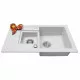 Perfelli 5902767151115 - зображення 3 Мийка кухонна гранітна Perfelli PIERRA PGP 536-78 WHITE - зображення 3