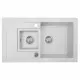 Perfelli 5902767151115 - зображення Мийка кухонна гранітна Perfelli PIERRA PGP 536-78 WHITE - зображення