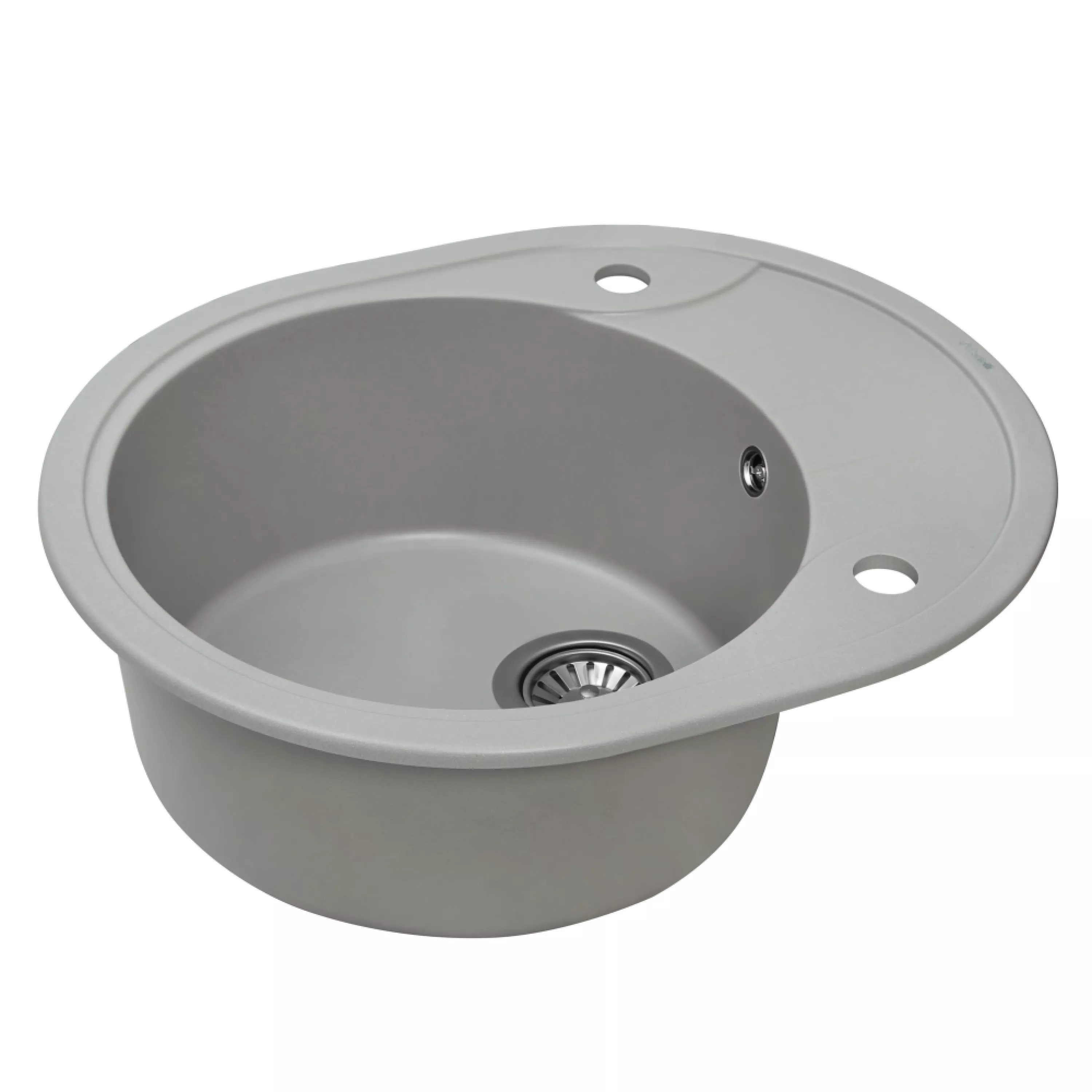Мойка гранитная кухонная Perfelli PRIMO OGP 1351-58 GREY METALLIC - зображення 2