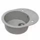 Мойка гранитная кухонная Perfelli PRIMO OGP 1351-58 GREY METALLIC - зображення 2