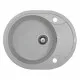 Мойка гранитная кухонная Perfelli PRIMO OGP 1351-58 GREY METALLIC - зображення 