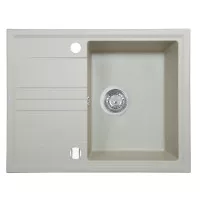 Мийка кухонна гранітна Perfelli SILVE PGS 134-64 LIGHT BEIGE