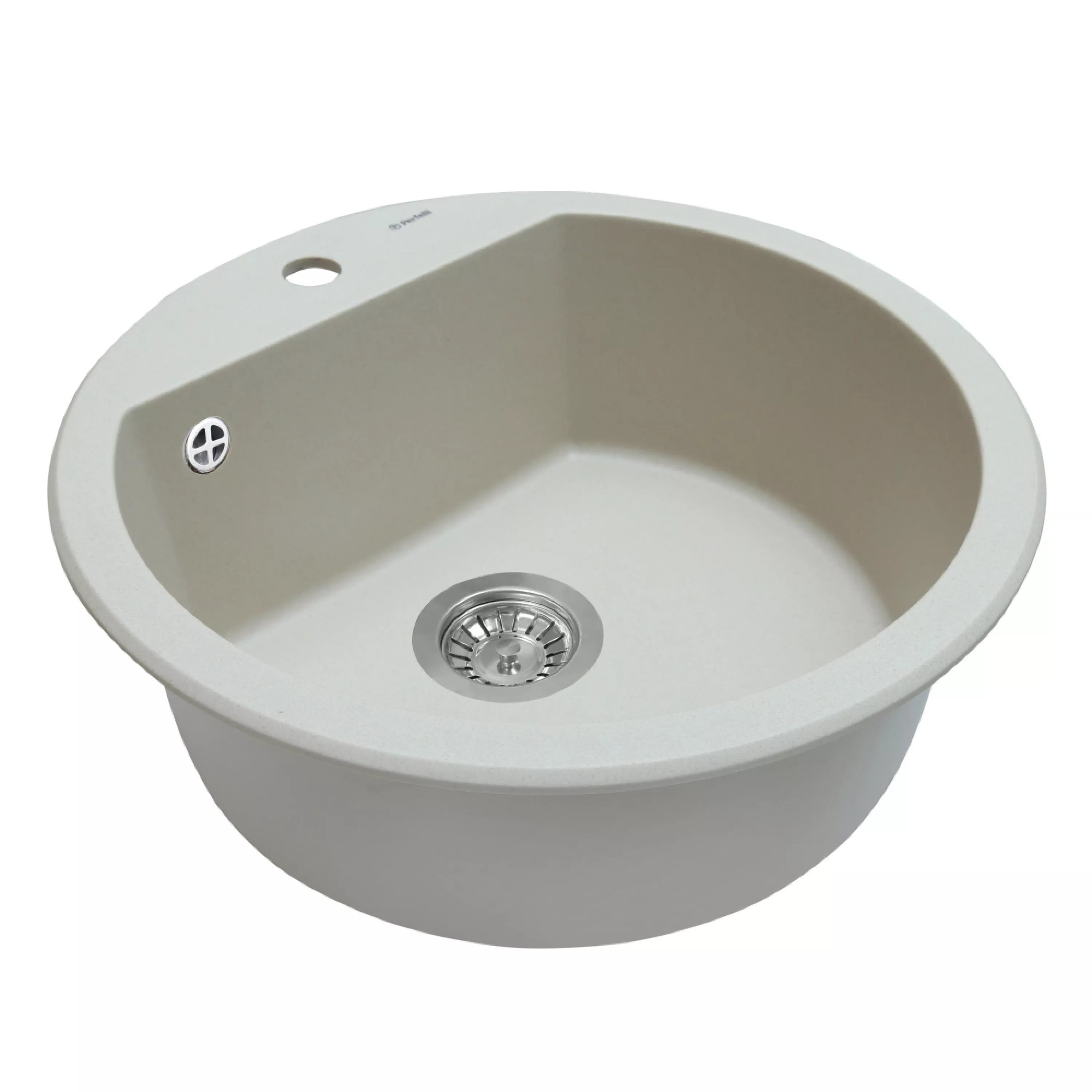 Perfelli 5902767150880 - зображення 2 Мийка кухонна гранітна Perfelli SONNO RGS 105-51 LIGHT BEIGE - зображення 2