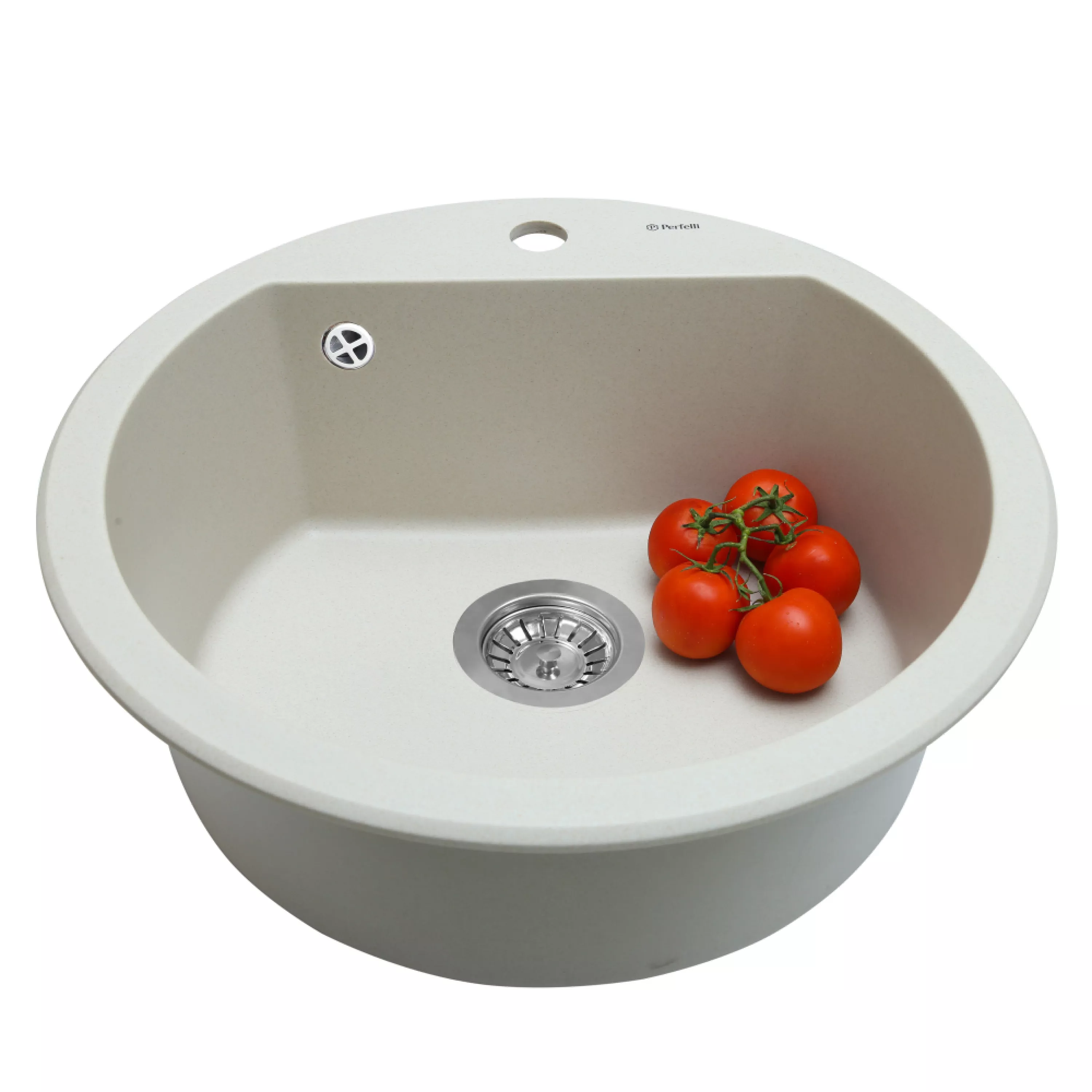 Perfelli 5902767150880 - зображення 3 Мийка кухонна гранітна Perfelli SONNO RGS 105-51 LIGHT BEIGE - зображення 3
