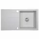 Мийка кухонна гранітна Perfelli TINETTO PGT 114-76 WHITE - зображення 