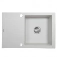Мийка кухонна гранітна Perfelli TINO PGT 134-66 WHITE