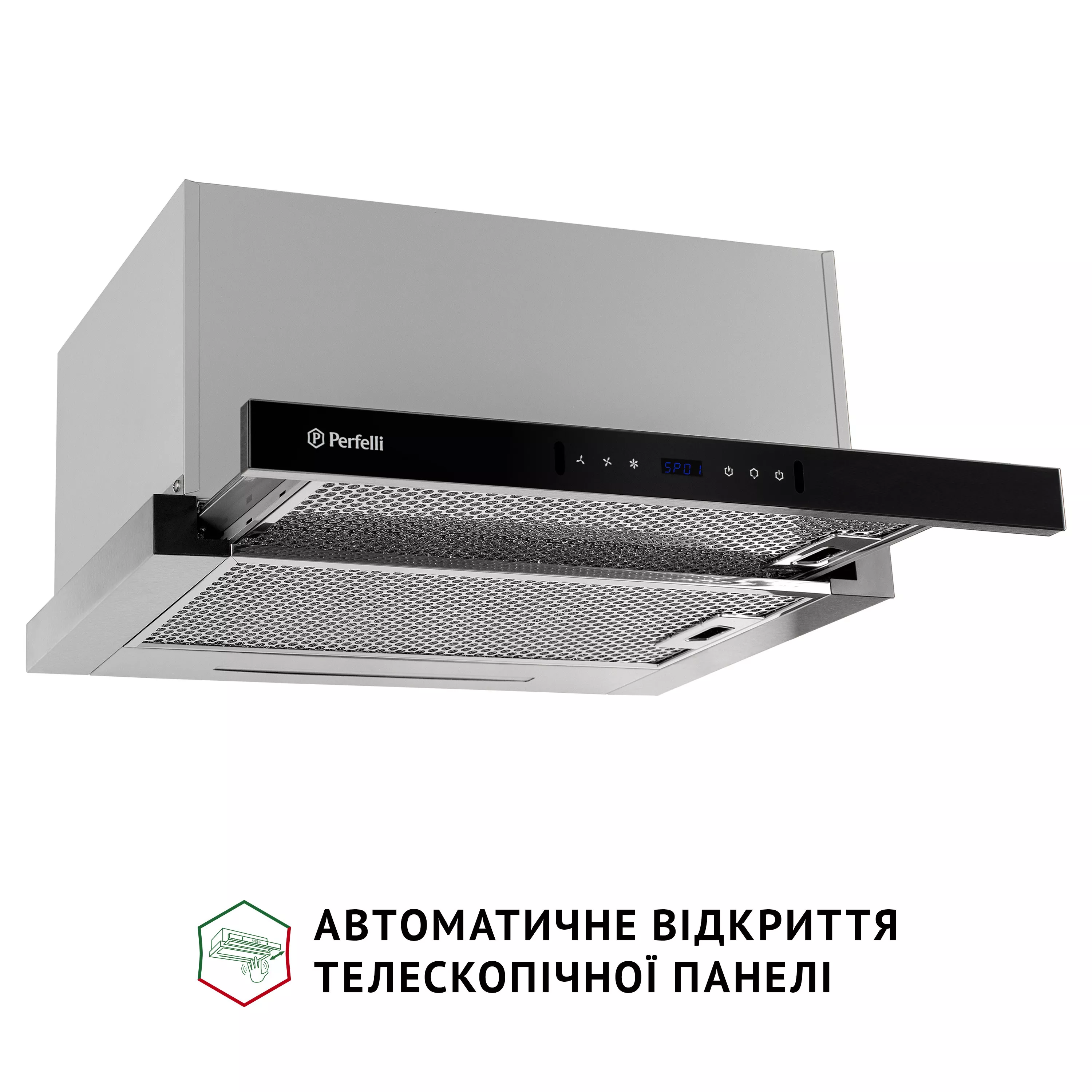 Perfelli 5905563501030 - зображення 2 Витяжка телескопічна PERFELLI ISEO 6PWX INOX - зображення 2