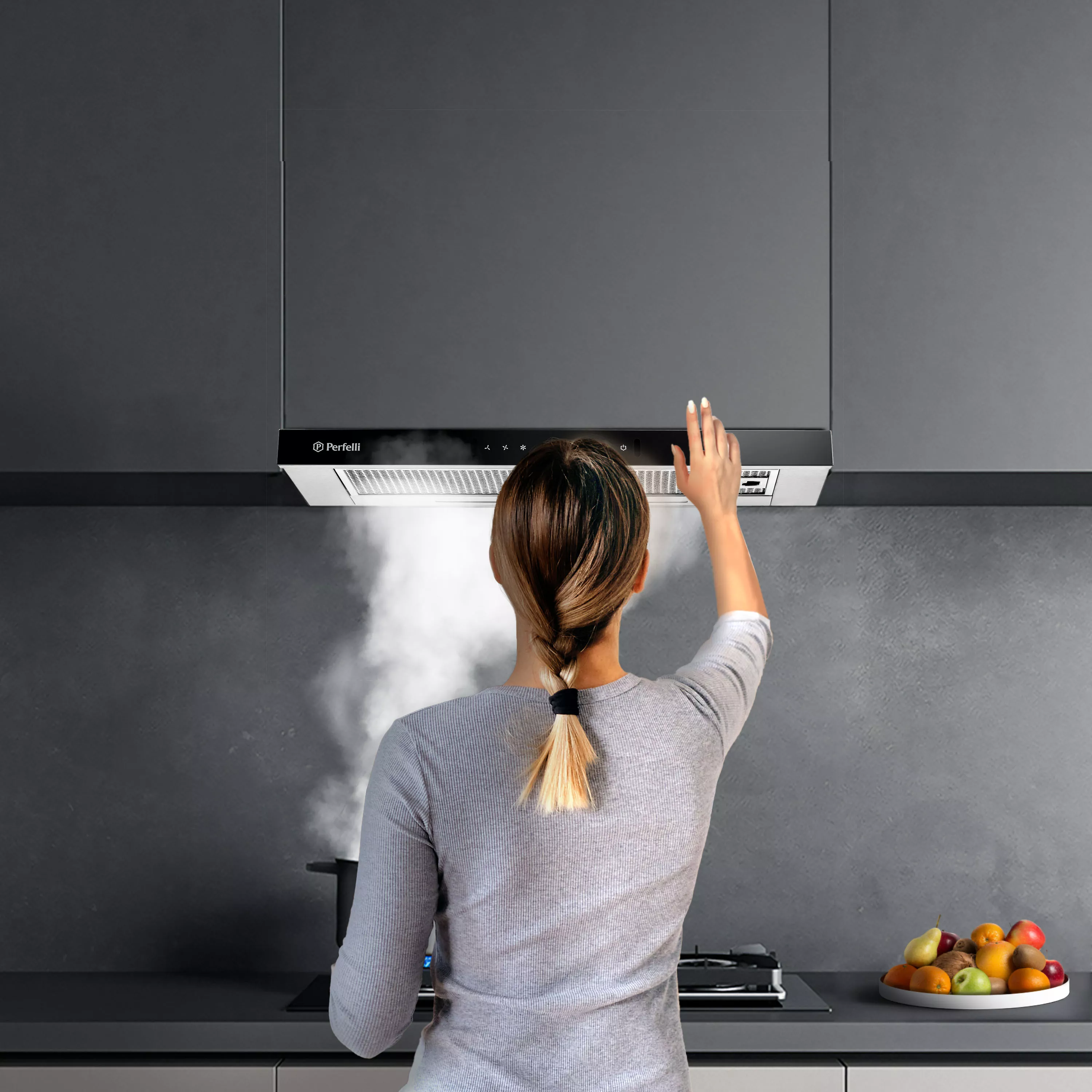 Perfelli 5905563501030 - зображення 3 Витяжка телескопічна PERFELLI ISEO 6PWX INOX - зображення 3