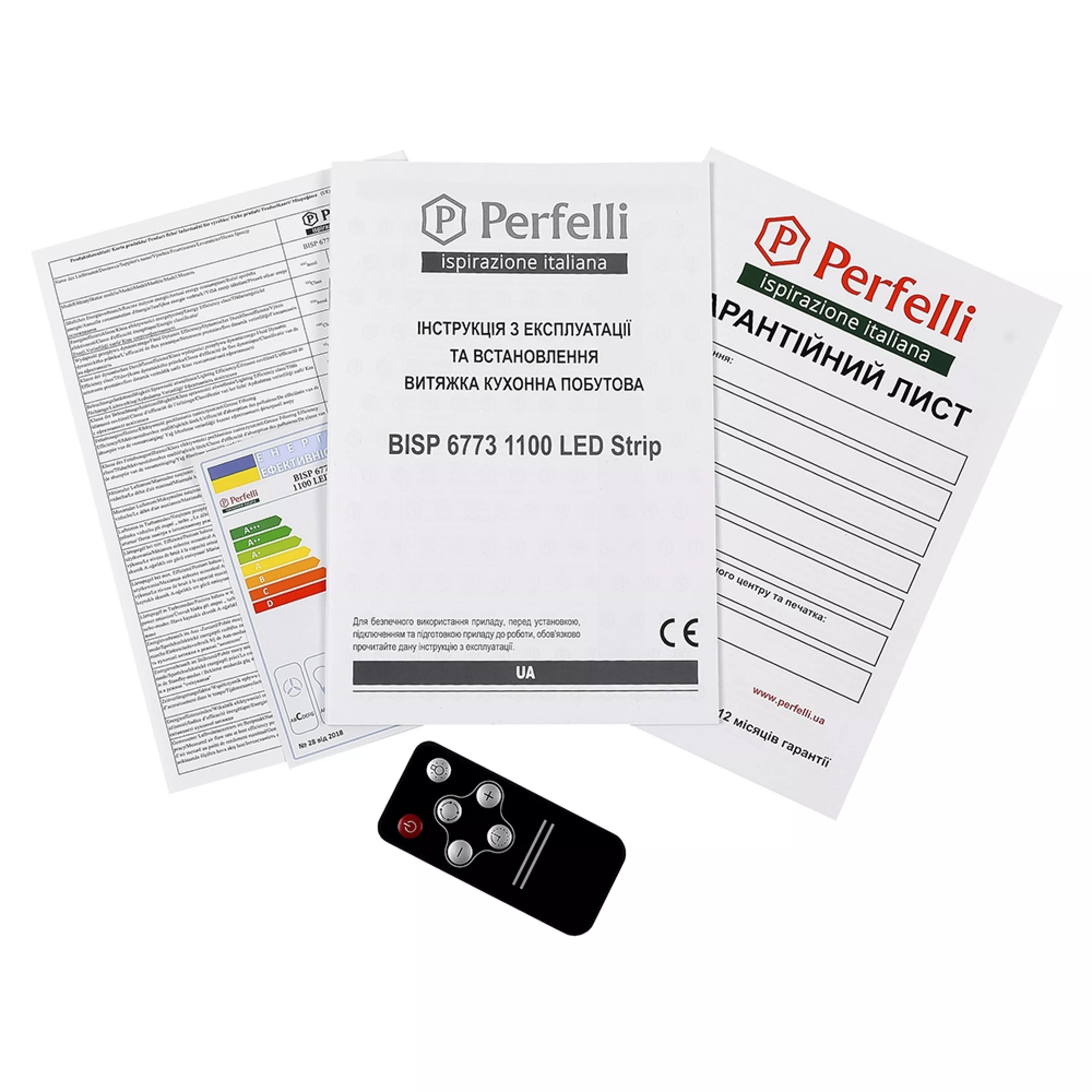 Вытяжка полновстраиваемая Perfelli BISP 6773 BL 1100 LED Strip - зображення 11